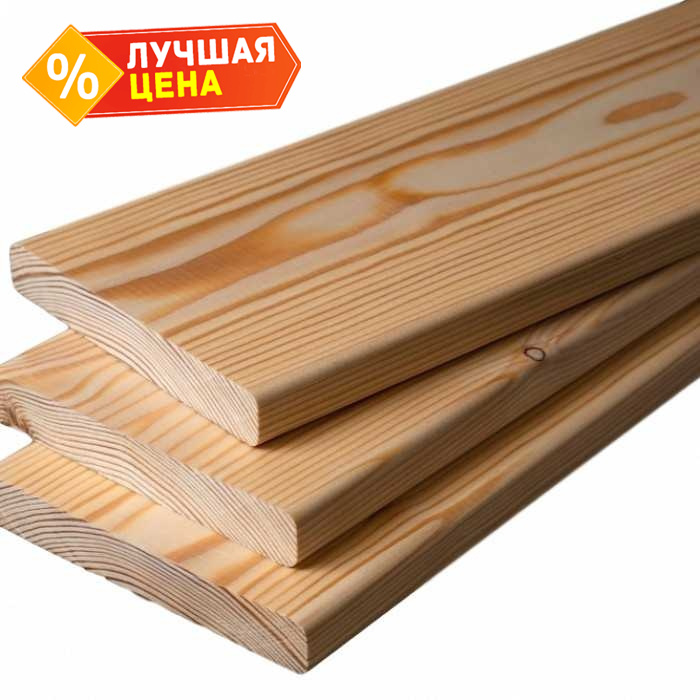 Планкен прямой 27х100х3000 мм С Лиственница