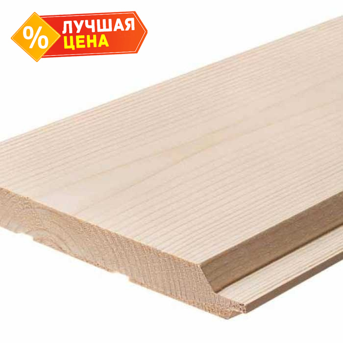 Имитация бруса Карельский профиль 17х146х3000 мм С Лиственница