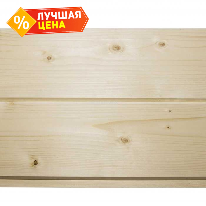 Имитация бруса Карельский профиль 17х196х6000 мм А Лиственница
